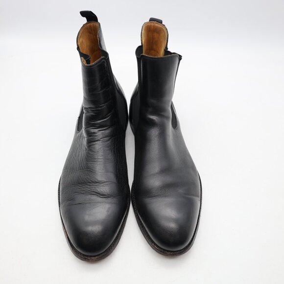 Beckett Simonon Bolton Chelsea Boots Men's 12 Black Leather Dress Shoes Pull On - Picture 2 of 13